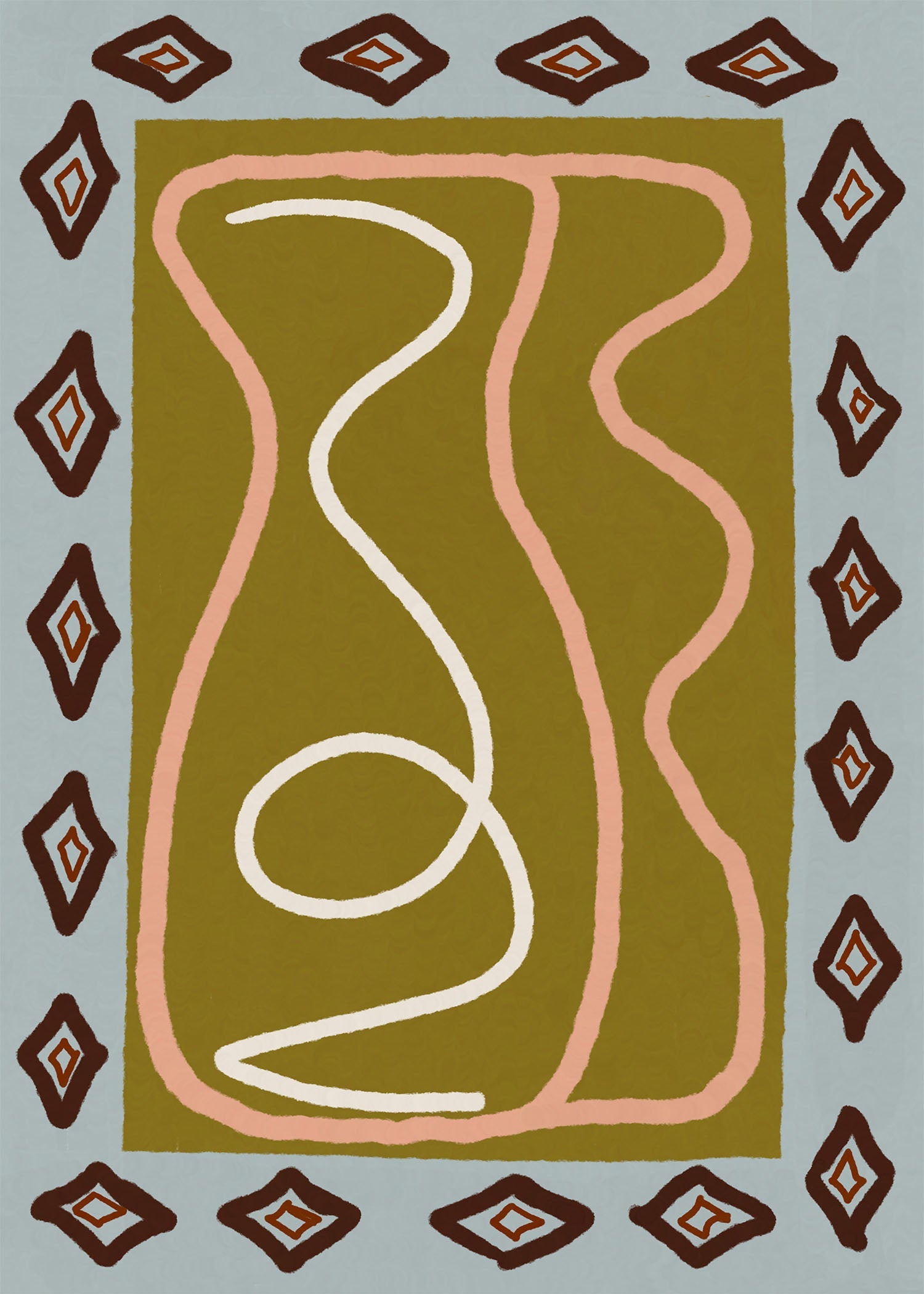 Geometric Abstract Vase