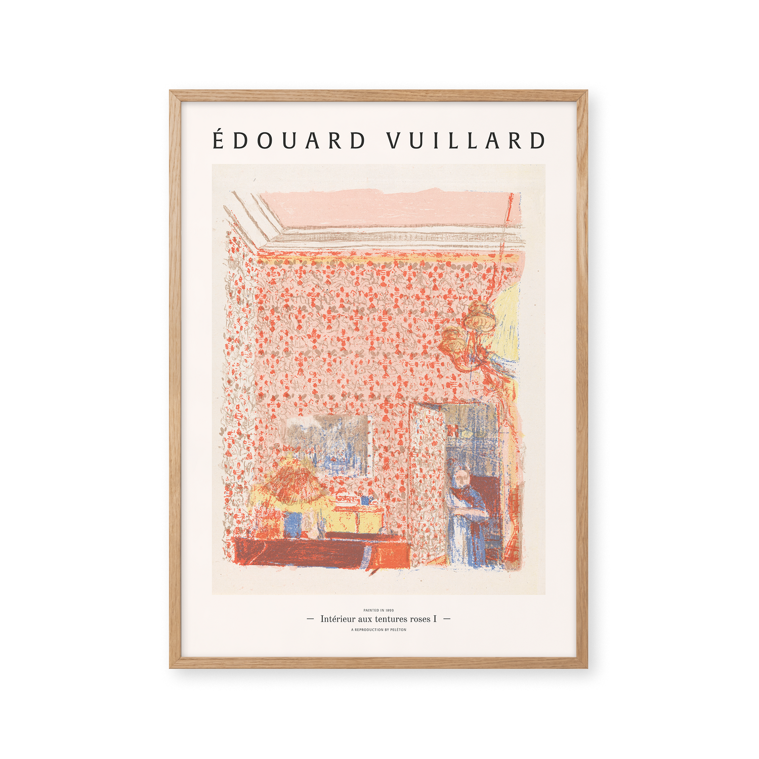 Intérieur aux tentures roses I