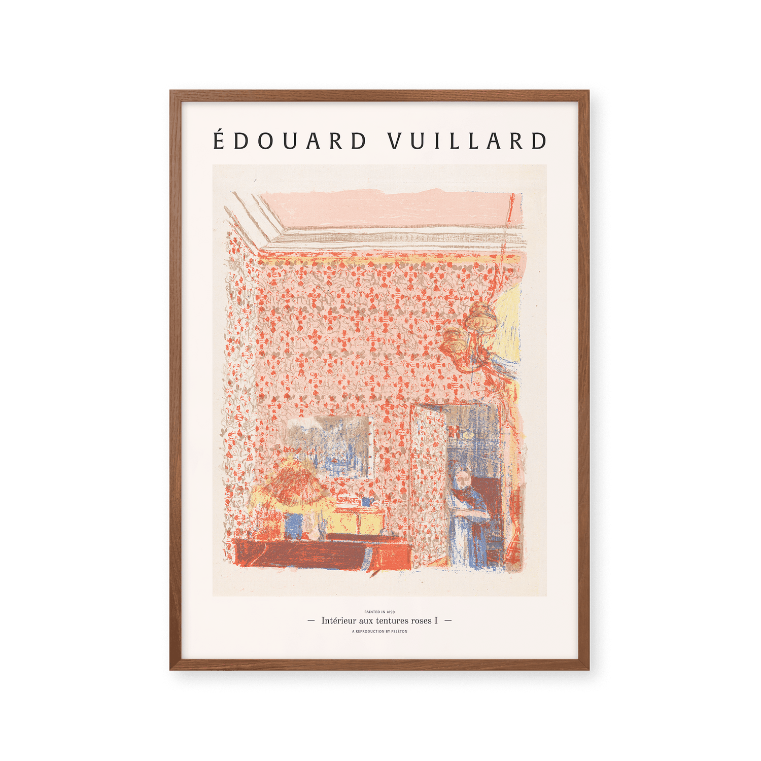 Intérieur aux tentures roses I