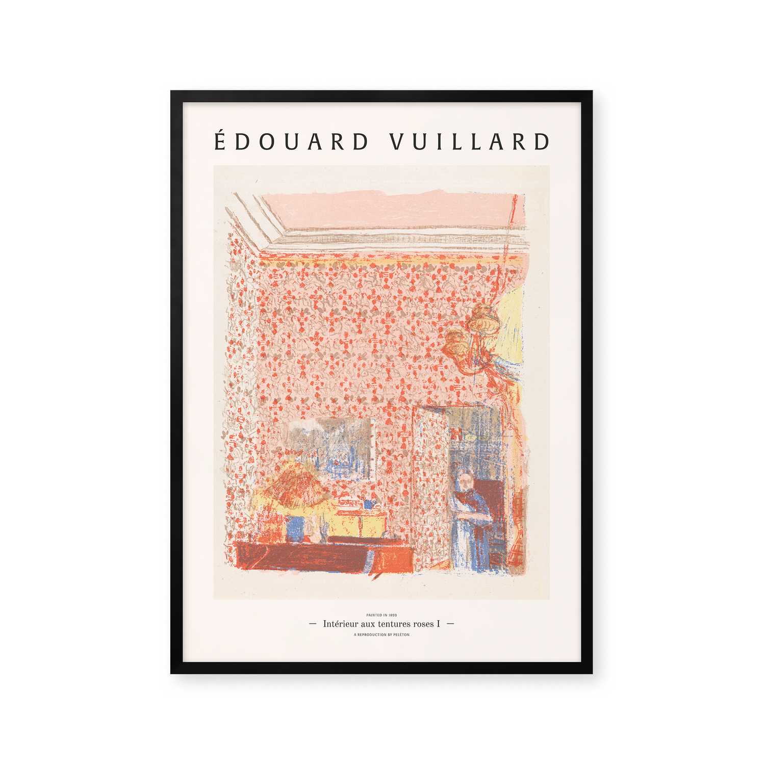 Intérieur aux tentures roses I