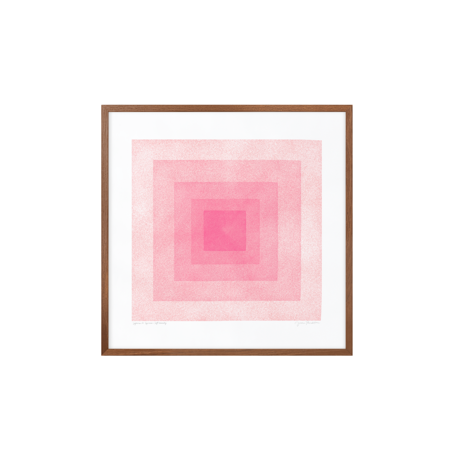 Soft Geometry: Squares In Squares, Blush