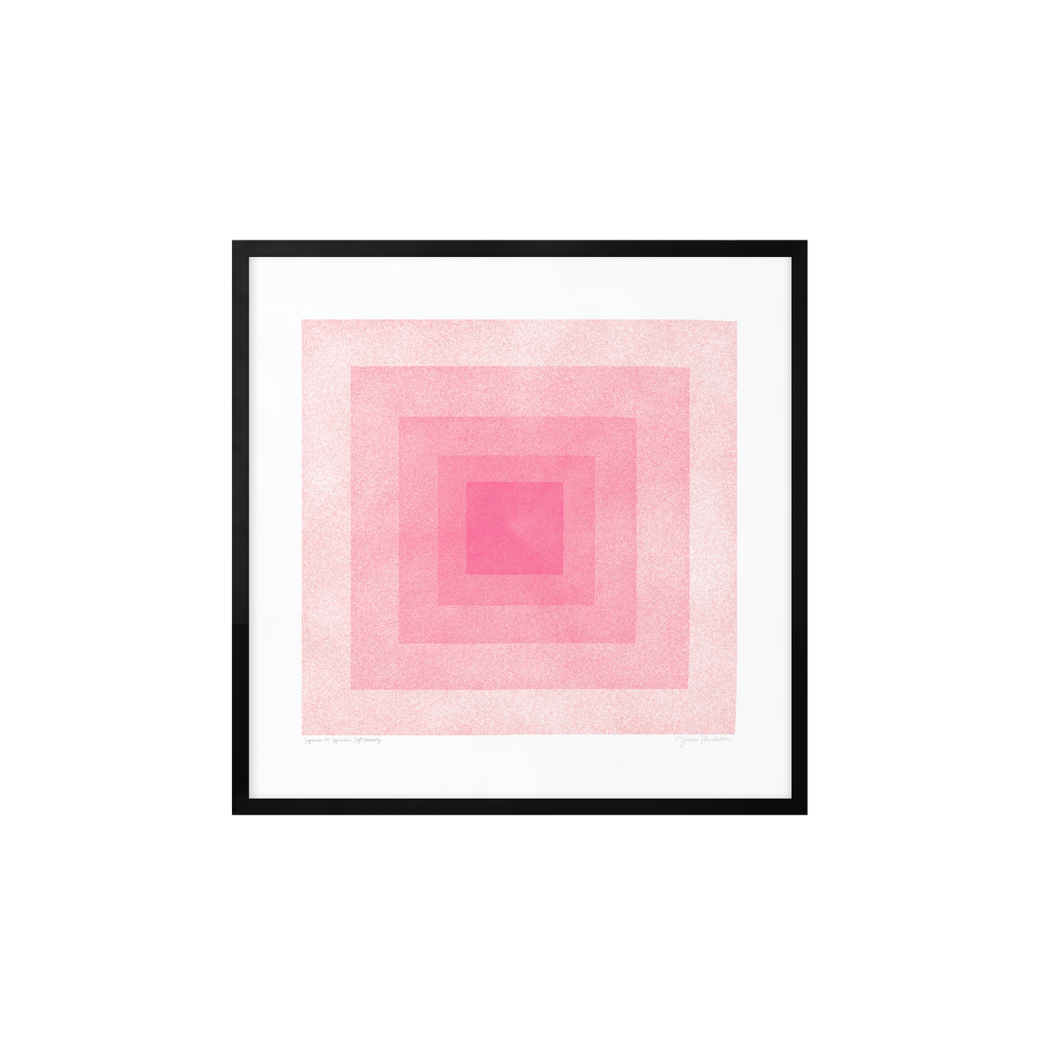 Soft Geometry: Squares In Squares, Blush