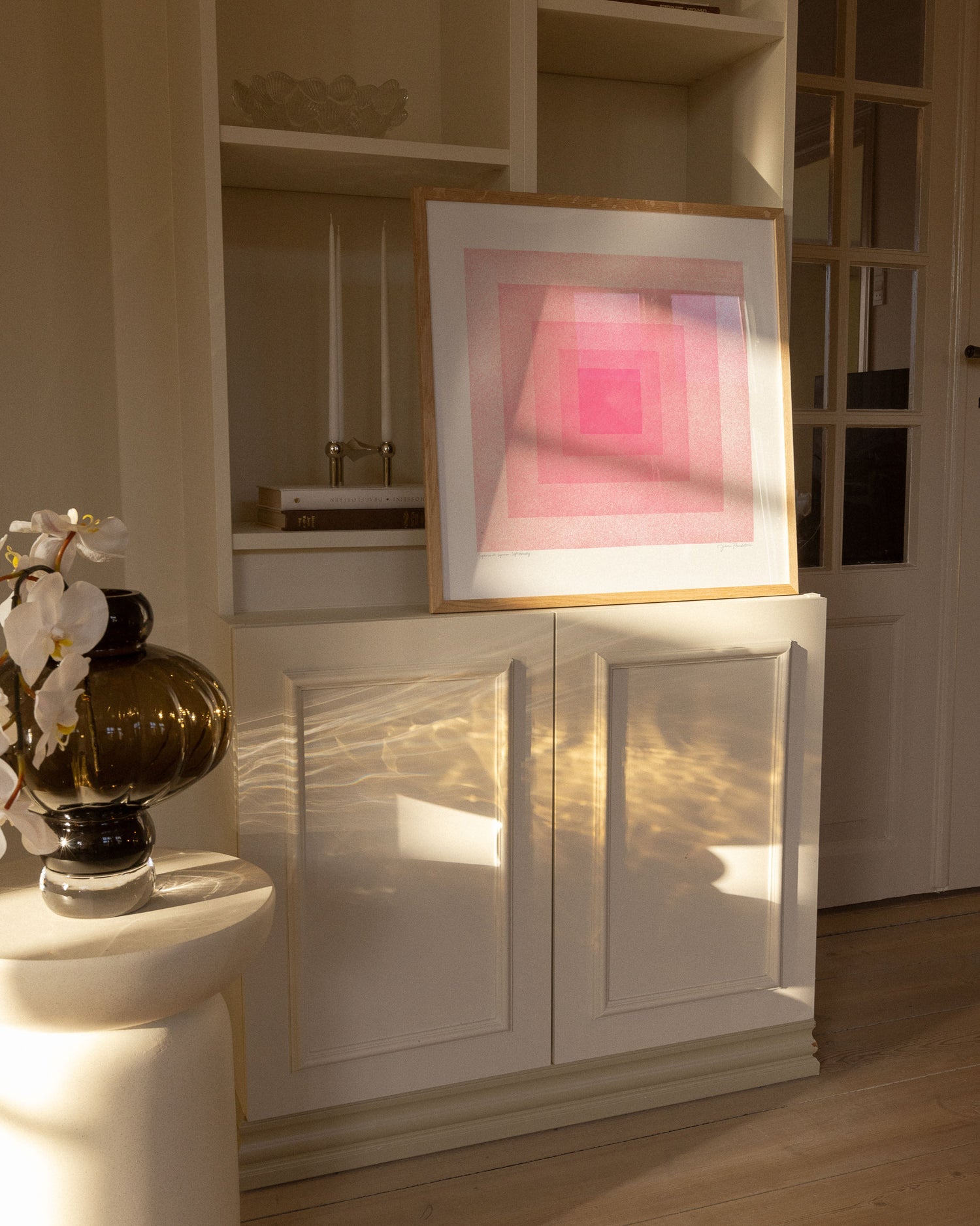 Soft Geometry: Squares In Squares, Blush