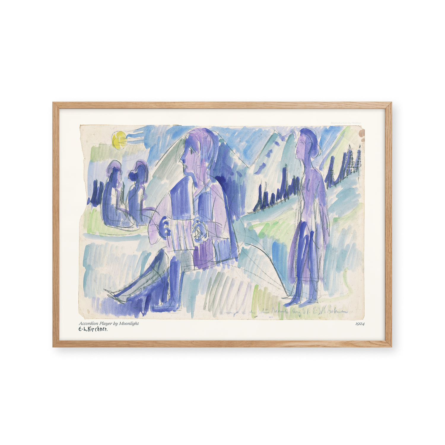 Accordion Player by Moonlight