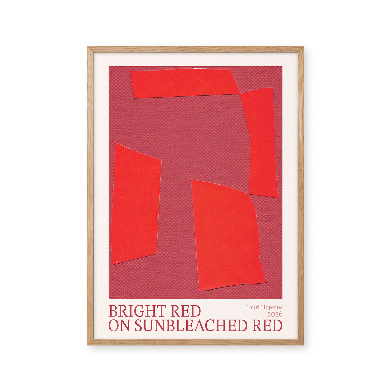 Bright Red on Sunbleached Red