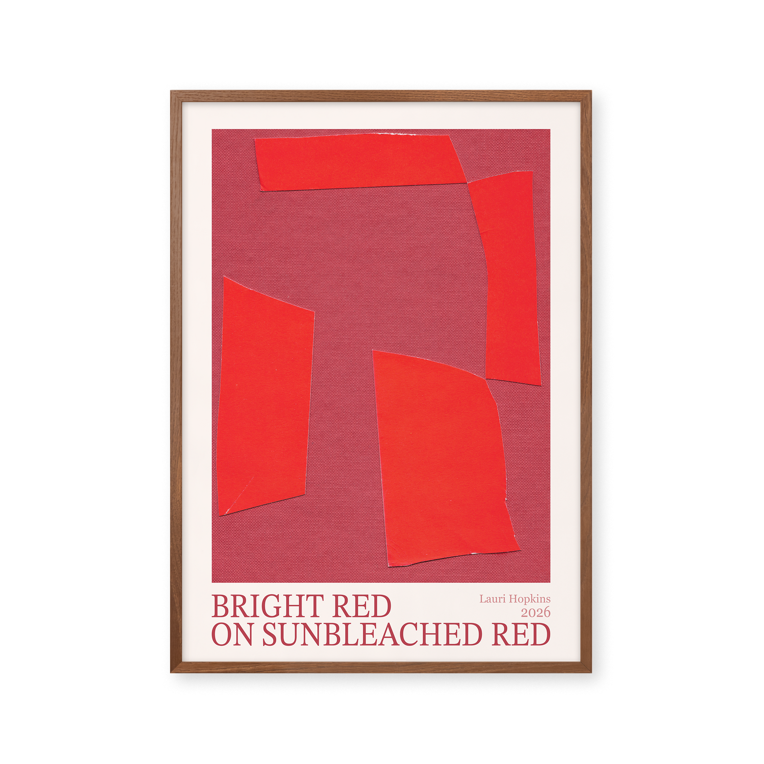 Bright Red on Sunbleached Red