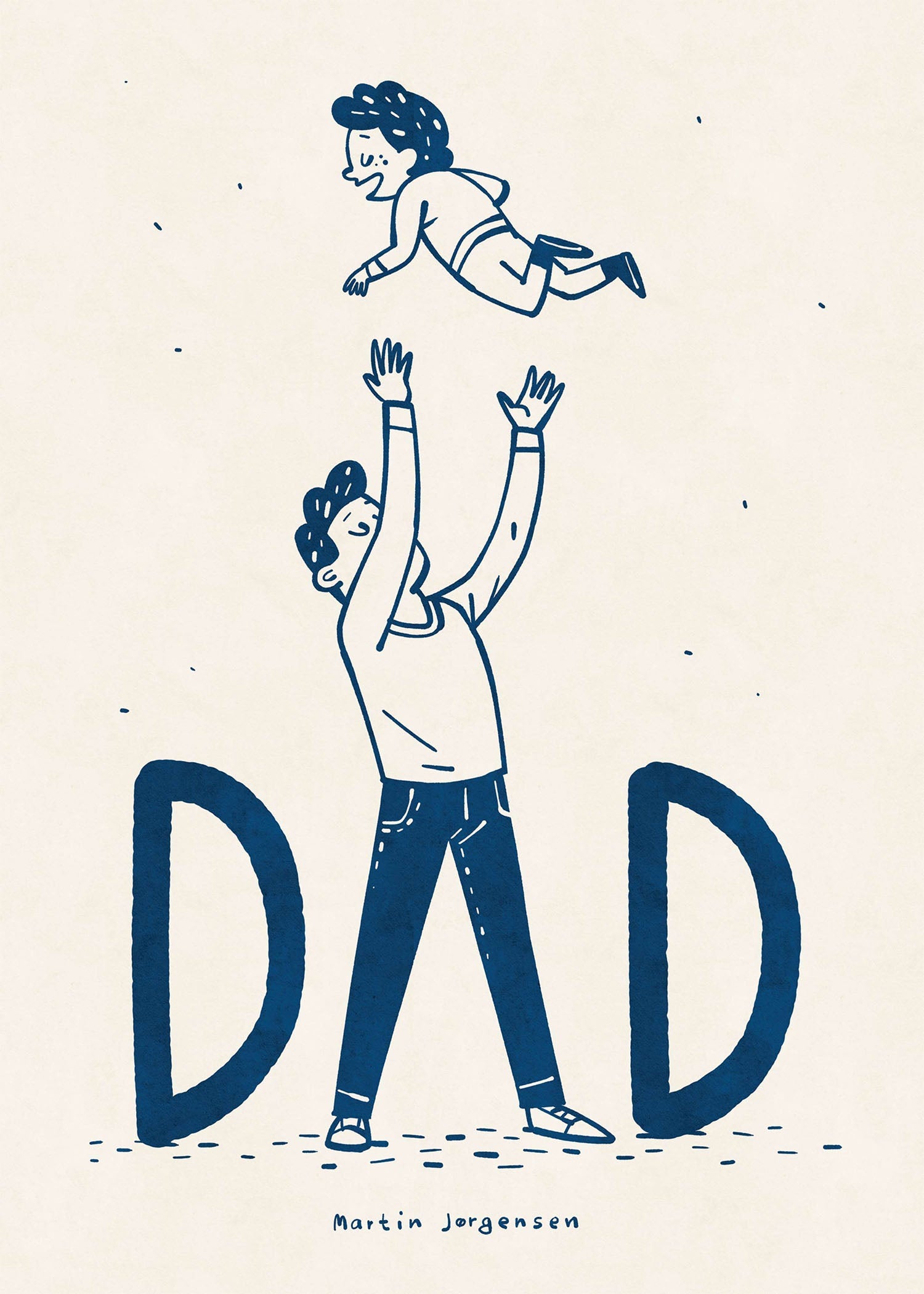 Dad flying