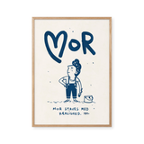 Mor staves med kærlighed - blå