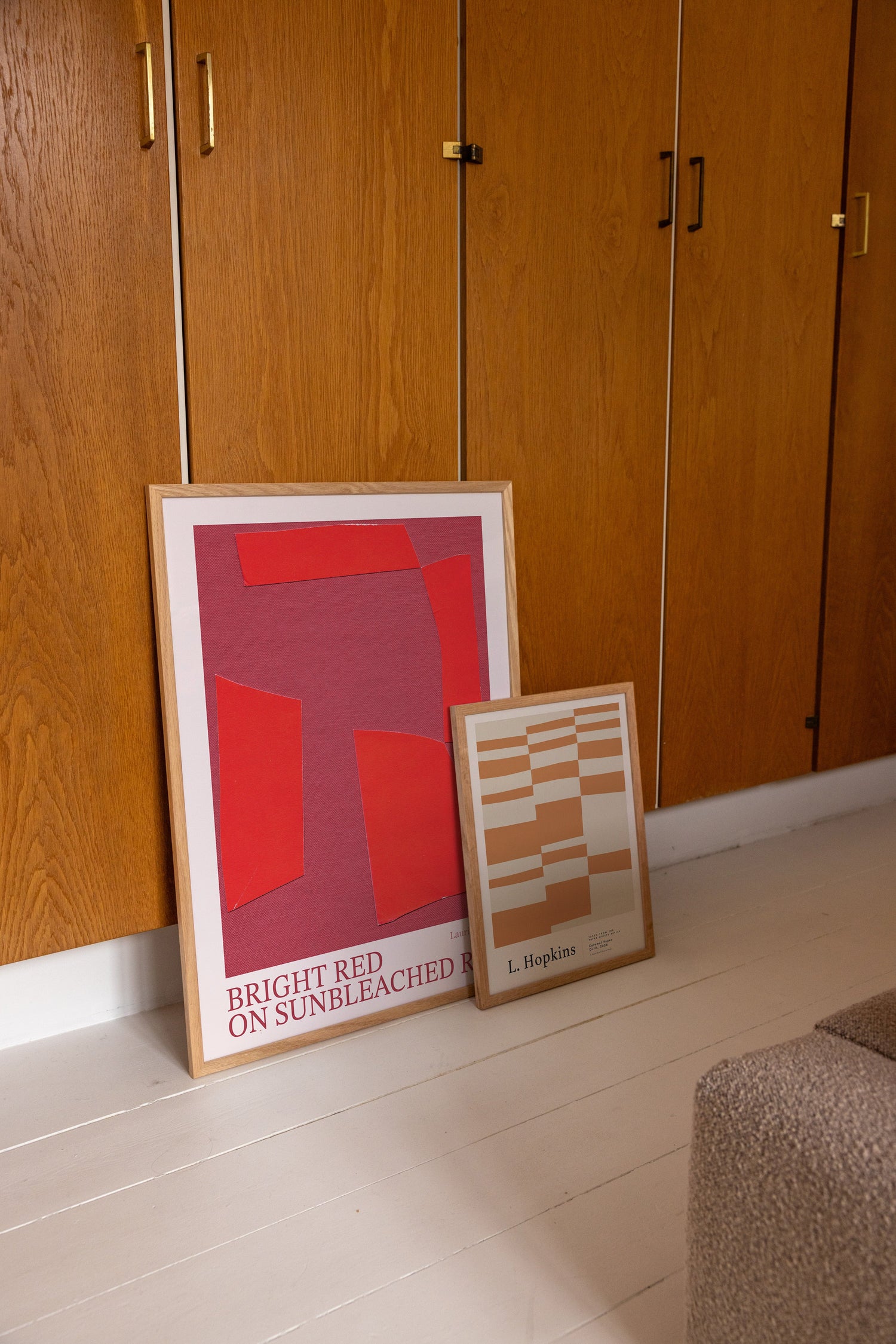 Bright Red on Sunbleached Red