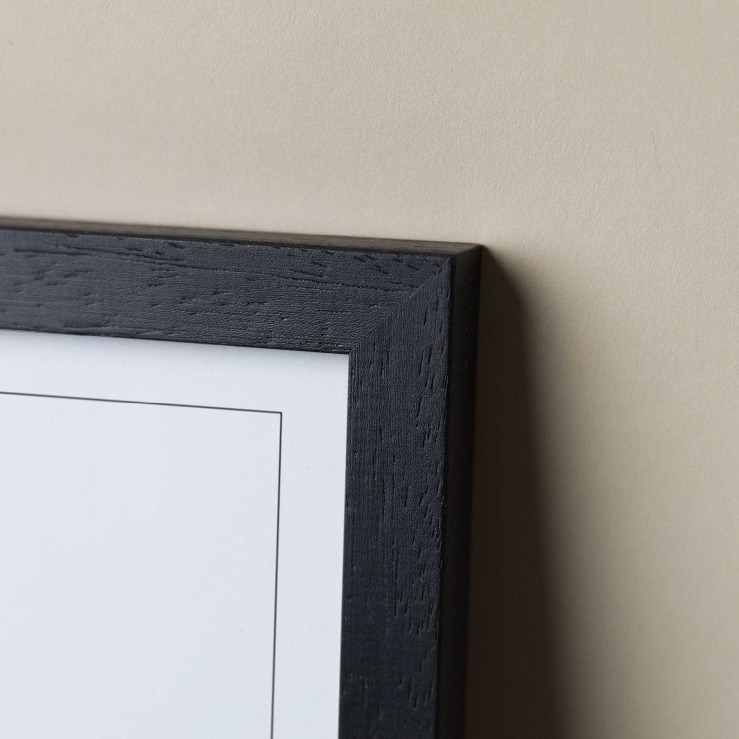 Black wooden frame