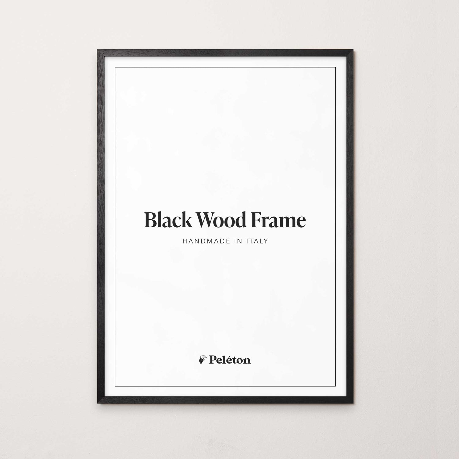 Black wooden frame